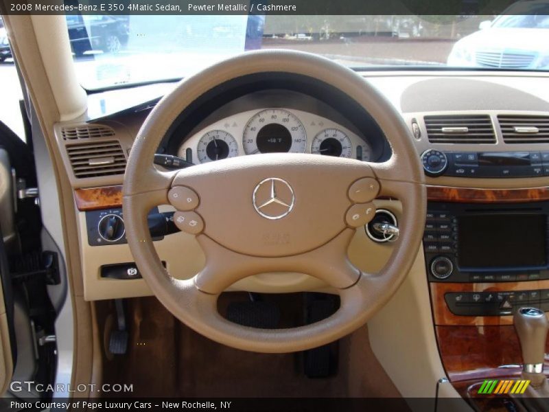 Pewter Metallic / Cashmere 2008 Mercedes-Benz E 350 4Matic Sedan
