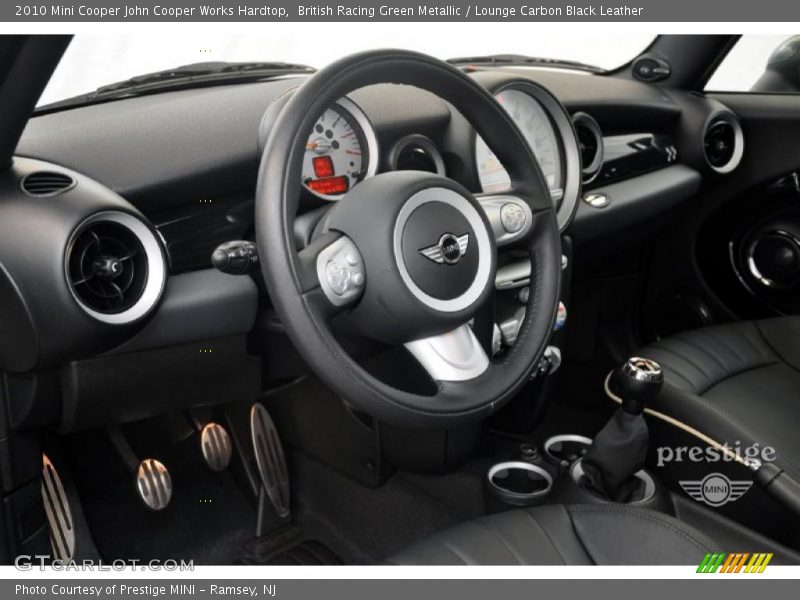 British Racing Green Metallic / Lounge Carbon Black Leather 2010 Mini Cooper John Cooper Works Hardtop
