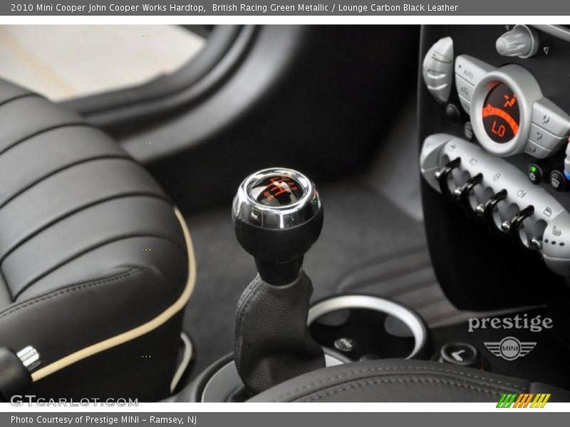 British Racing Green Metallic / Lounge Carbon Black Leather 2010 Mini Cooper John Cooper Works Hardtop