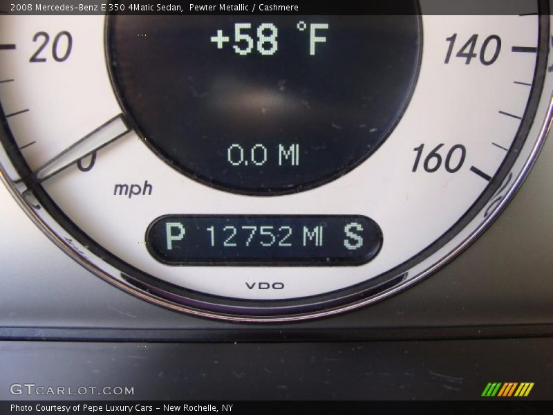 Pewter Metallic / Cashmere 2008 Mercedes-Benz E 350 4Matic Sedan
