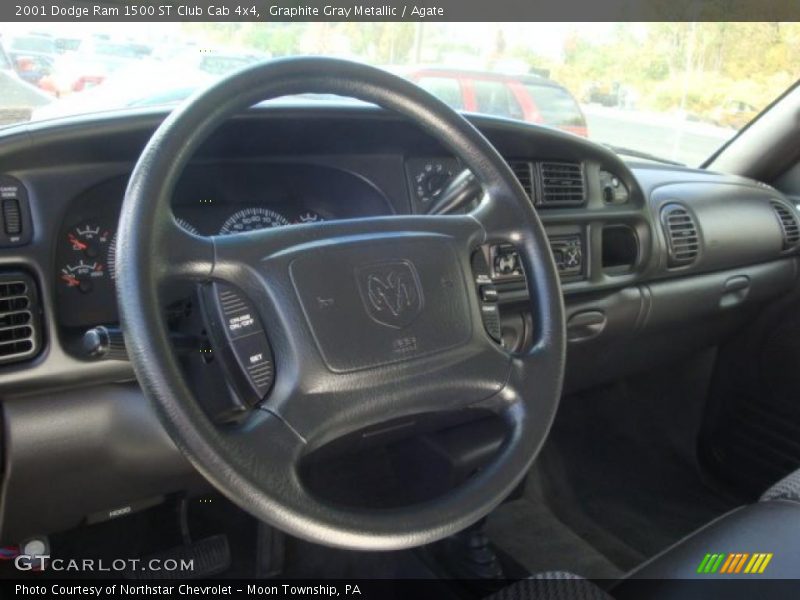 Graphite Gray Metallic / Agate 2001 Dodge Ram 1500 ST Club Cab 4x4
