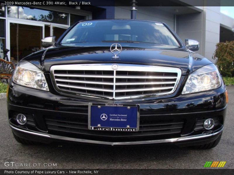 Black / Black 2009 Mercedes-Benz C 300 4Matic
