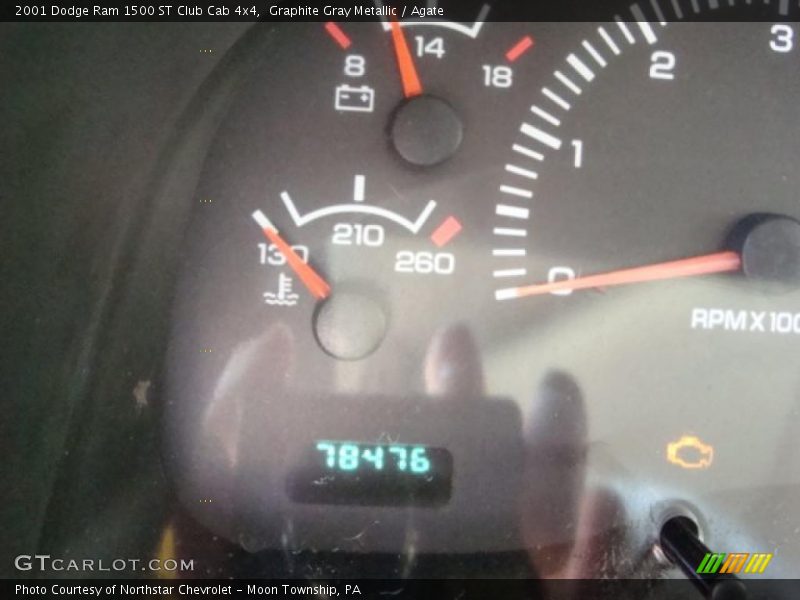 Graphite Gray Metallic / Agate 2001 Dodge Ram 1500 ST Club Cab 4x4