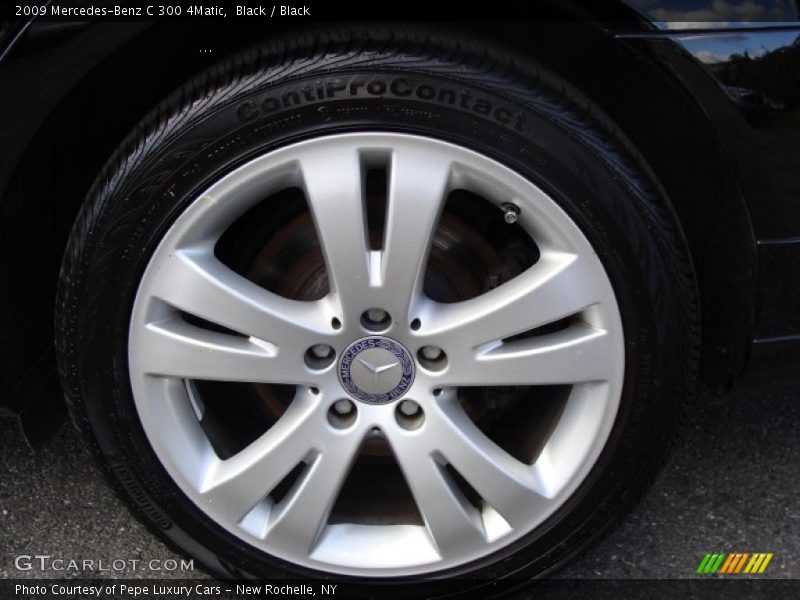 Black / Black 2009 Mercedes-Benz C 300 4Matic