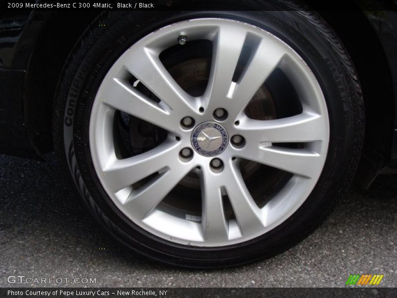 Black / Black 2009 Mercedes-Benz C 300 4Matic