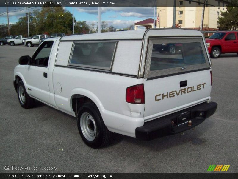 Summit White / Medium Gray 2000 Chevrolet S10 Regular Cab