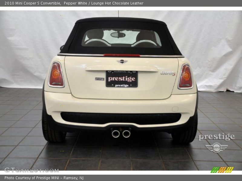 Pepper White / Lounge Hot Chocolate Leather 2010 Mini Cooper S Convertible