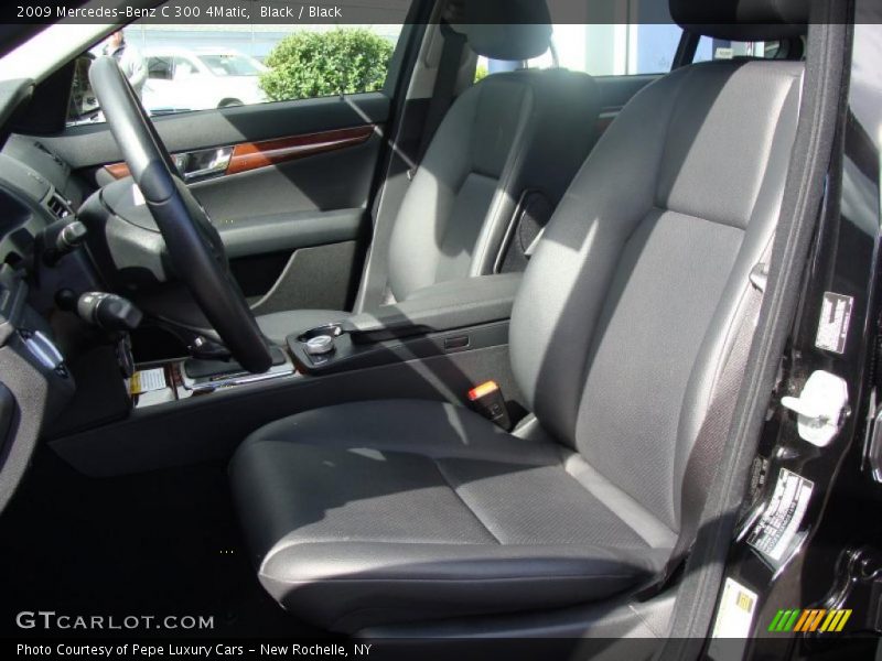 Black / Black 2009 Mercedes-Benz C 300 4Matic