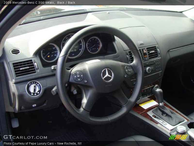 Black / Black 2009 Mercedes-Benz C 300 4Matic
