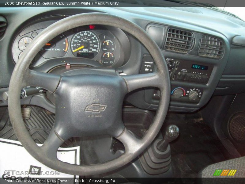 Dashboard of 2000 S10 Regular Cab