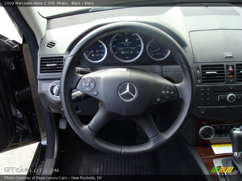 Black / Black 2009 Mercedes-Benz C 300 4Matic