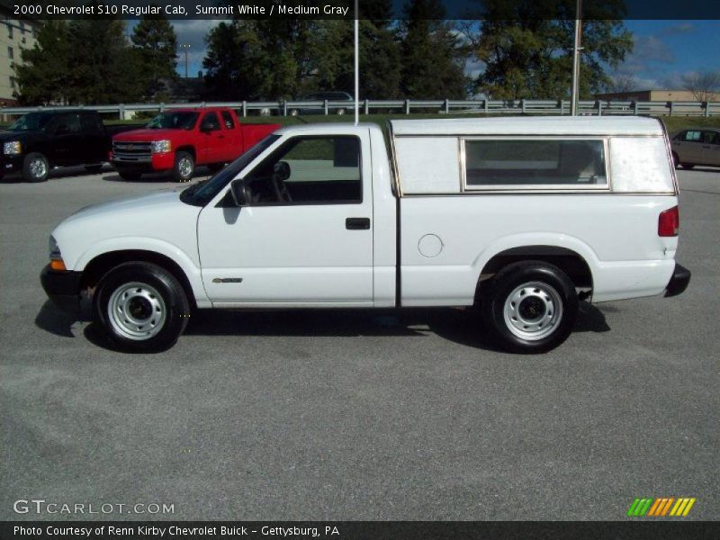 Summit White / Medium Gray 2000 Chevrolet S10 Regular Cab