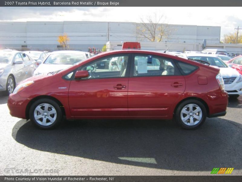 Barcelona Red Metallic / Bisque Beige 2007 Toyota Prius Hybrid