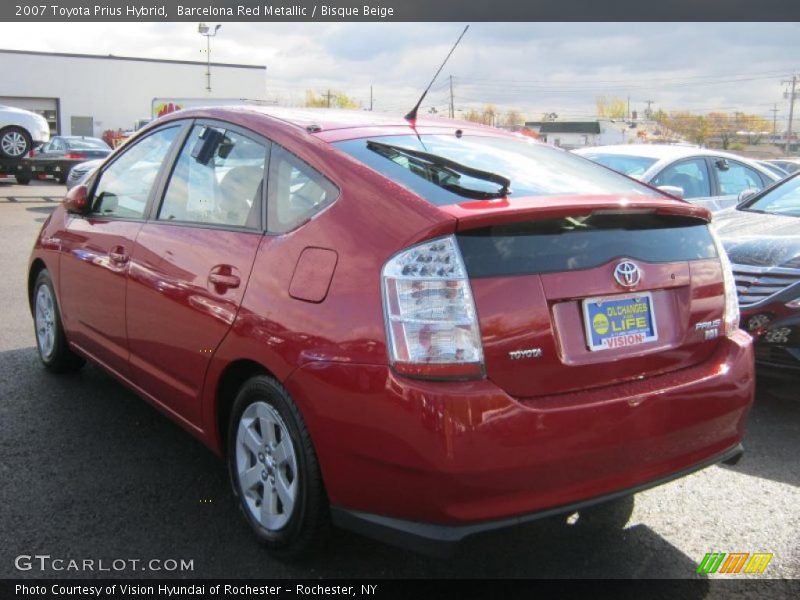 Barcelona Red Metallic / Bisque Beige 2007 Toyota Prius Hybrid