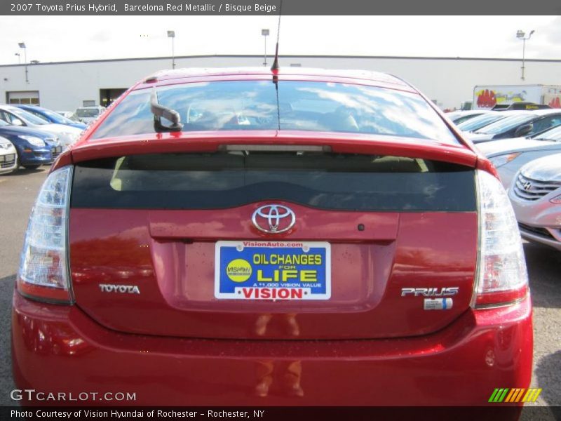 Barcelona Red Metallic / Bisque Beige 2007 Toyota Prius Hybrid