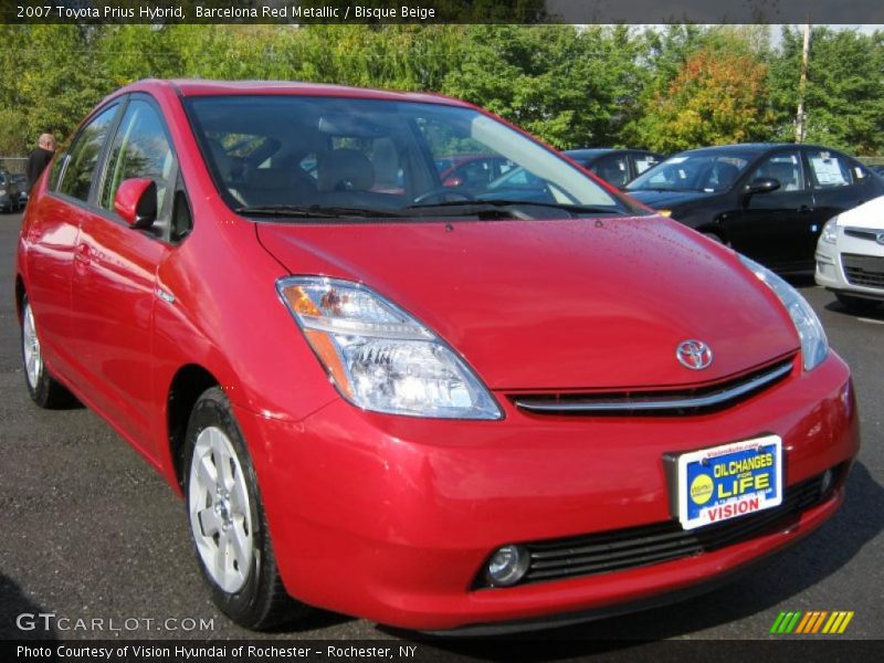 Barcelona Red Metallic / Bisque Beige 2007 Toyota Prius Hybrid