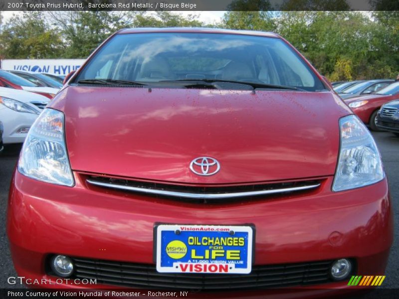 Barcelona Red Metallic / Bisque Beige 2007 Toyota Prius Hybrid