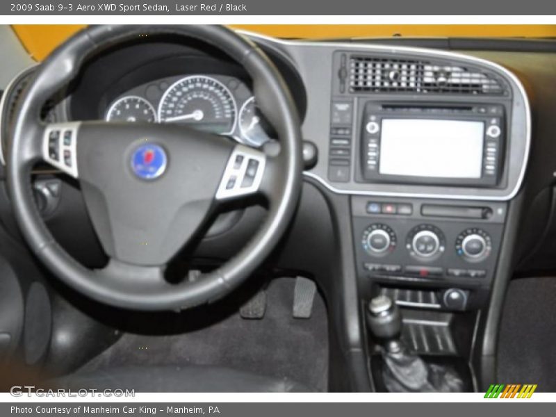 Laser Red / Black 2009 Saab 9-3 Aero XWD Sport Sedan
