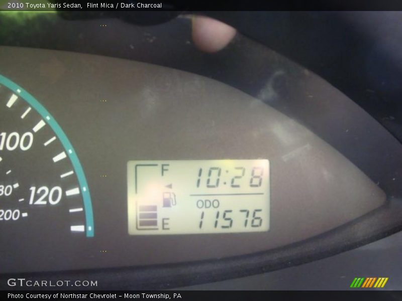 Flint Mica / Dark Charcoal 2010 Toyota Yaris Sedan