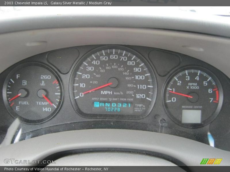 Galaxy Silver Metallic / Medium Gray 2003 Chevrolet Impala LS
