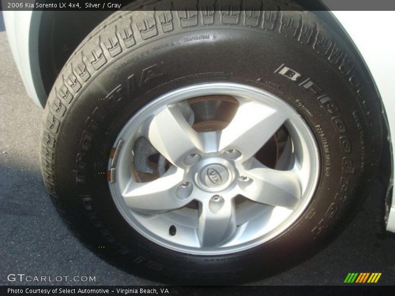 Silver / Gray 2006 Kia Sorento LX 4x4