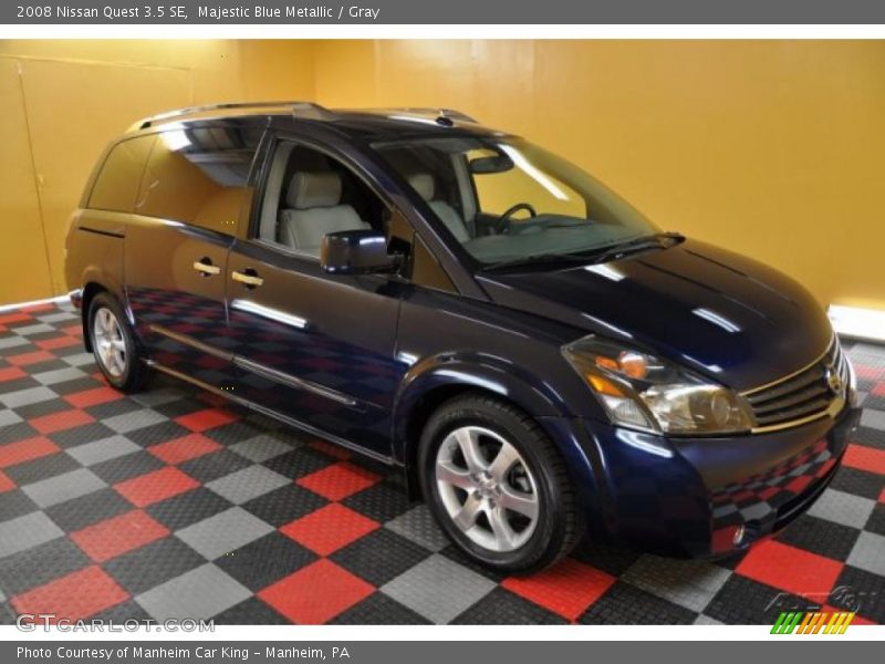 Majestic Blue Metallic / Gray 2008 Nissan Quest 3.5 SE