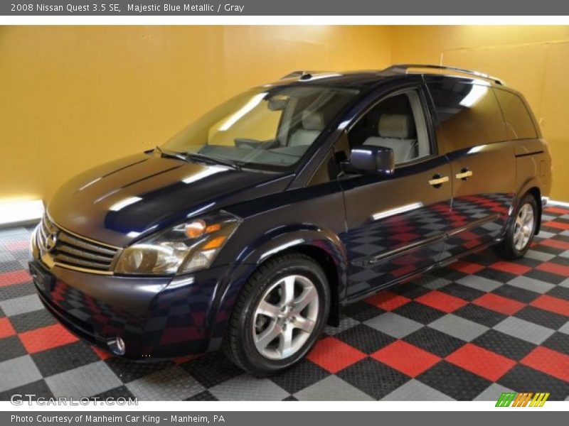 Majestic Blue Metallic / Gray 2008 Nissan Quest 3.5 SE