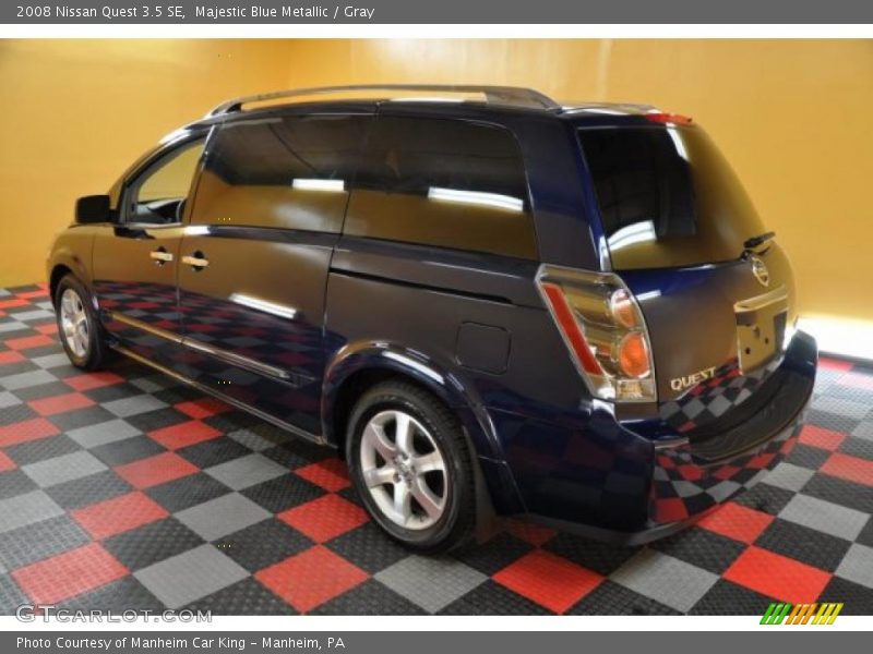 Majestic Blue Metallic / Gray 2008 Nissan Quest 3.5 SE