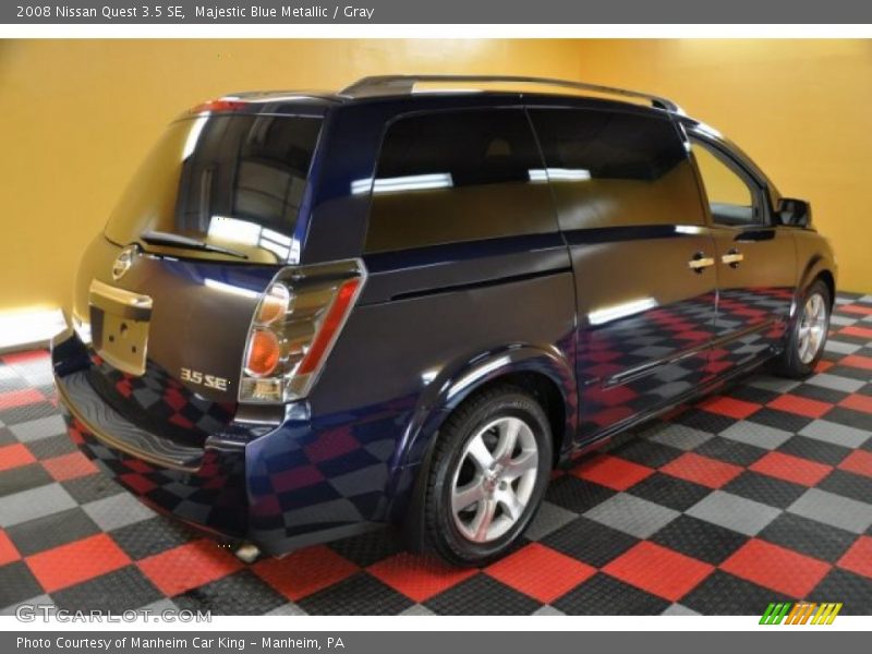 Majestic Blue Metallic / Gray 2008 Nissan Quest 3.5 SE