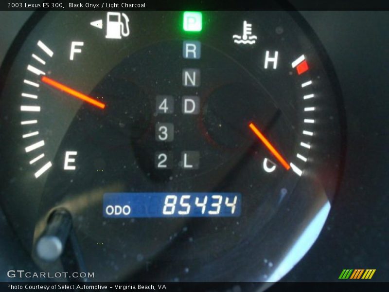 Black Onyx / Light Charcoal 2003 Lexus ES 300