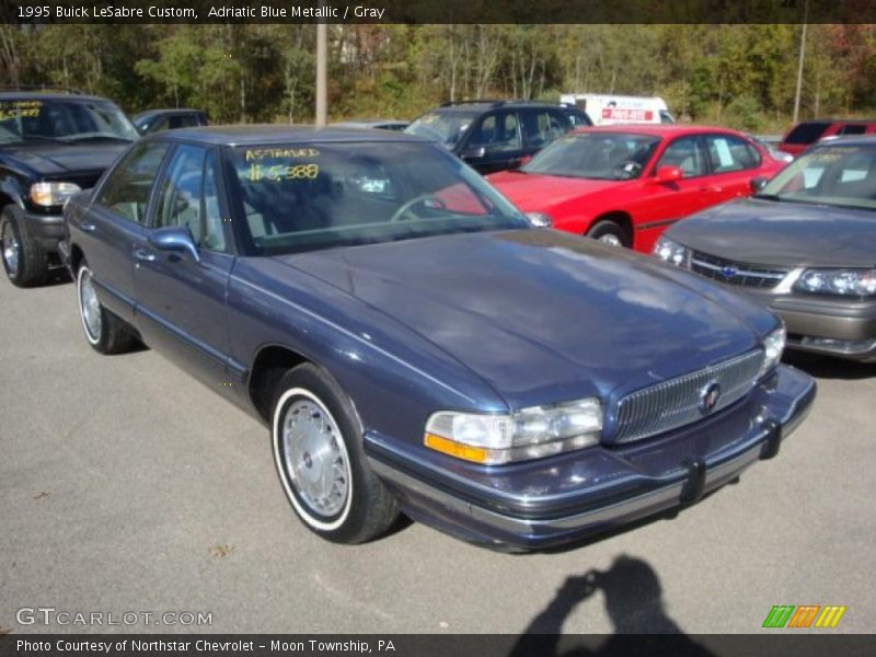 Adriatic Blue Metallic / Gray 1995 Buick LeSabre Custom