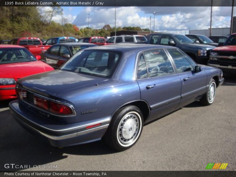 Adriatic Blue Metallic / Gray 1995 Buick LeSabre Custom
