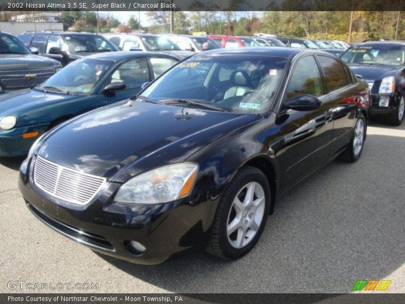 Super Black / Charcoal Black 2002 Nissan Altima 3.5 SE