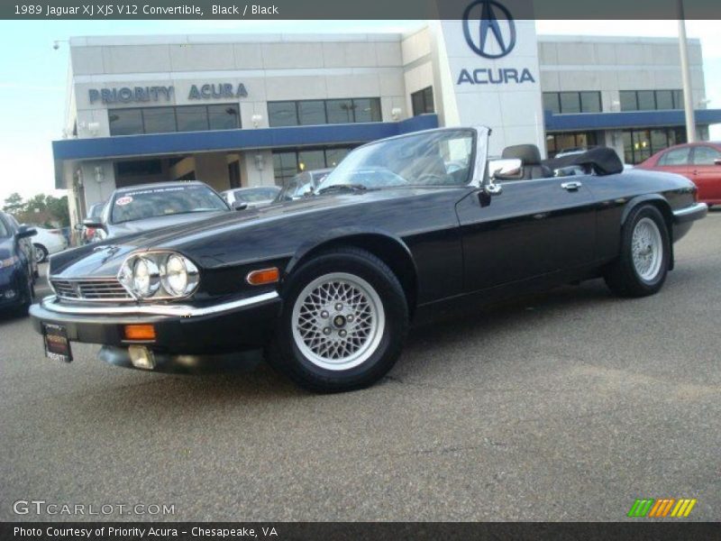 Black / Black 1989 Jaguar XJ XJS V12 Convertible