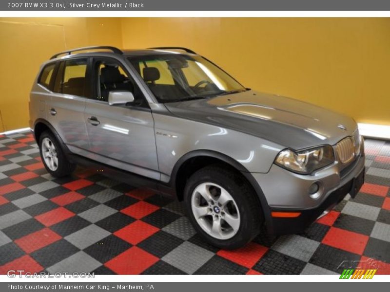 Silver Grey Metallic / Black 2007 BMW X3 3.0si