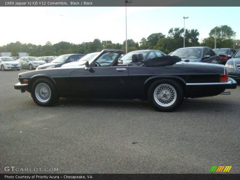 Black / Black 1989 Jaguar XJ XJS V12 Convertible