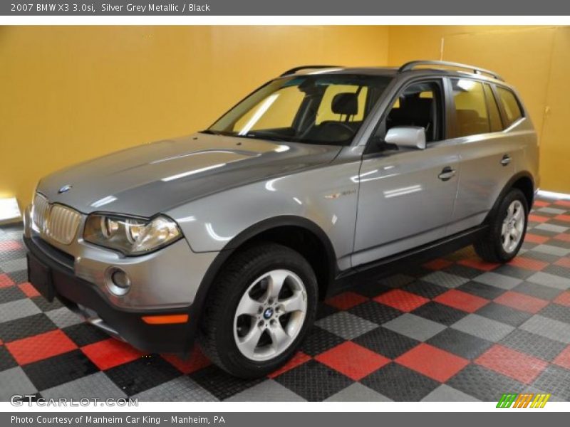 Silver Grey Metallic / Black 2007 BMW X3 3.0si