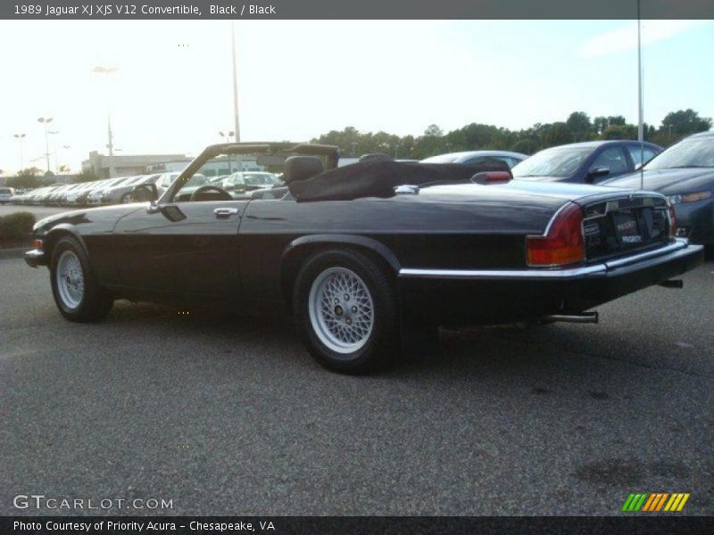 Black / Black 1989 Jaguar XJ XJS V12 Convertible
