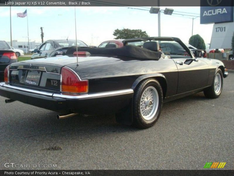 Black / Black 1989 Jaguar XJ XJS V12 Convertible