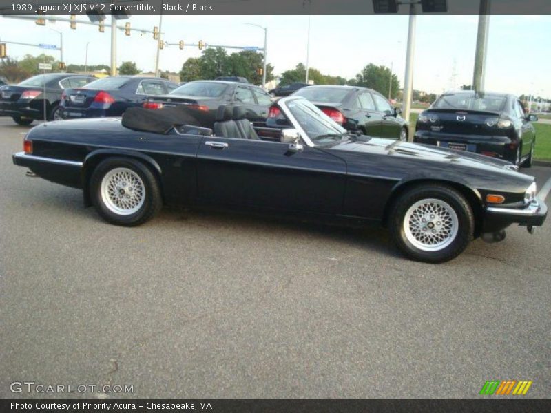 Black / Black 1989 Jaguar XJ XJS V12 Convertible