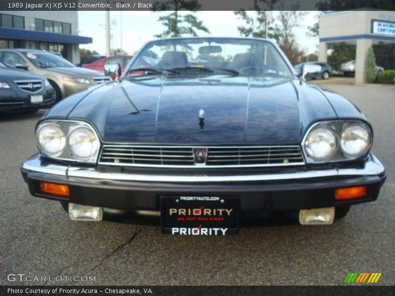 Black / Black 1989 Jaguar XJ XJS V12 Convertible