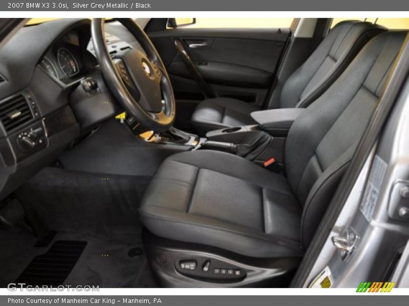 Silver Grey Metallic / Black 2007 BMW X3 3.0si