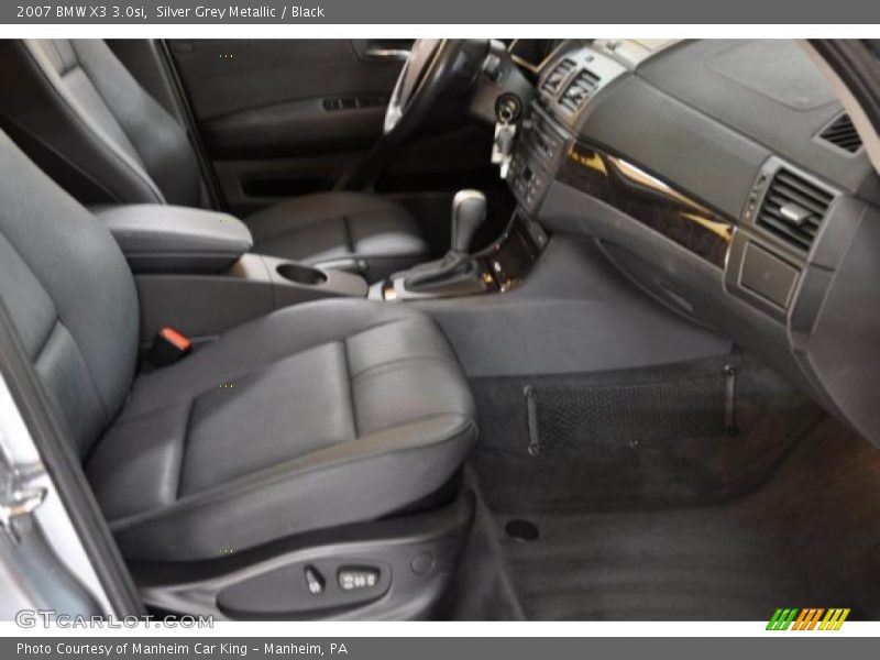 Silver Grey Metallic / Black 2007 BMW X3 3.0si