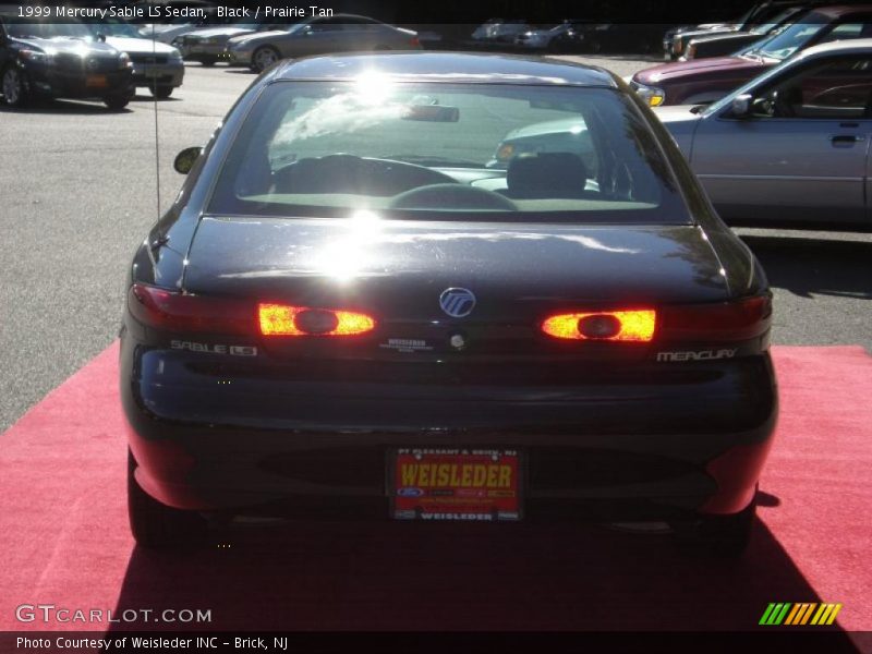 Black / Prairie Tan 1999 Mercury Sable LS Sedan
