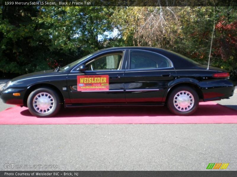 Black / Prairie Tan 1999 Mercury Sable LS Sedan