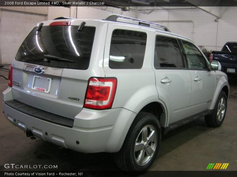 Silver Metallic / Charcoal 2008 Ford Escape Limited 4WD