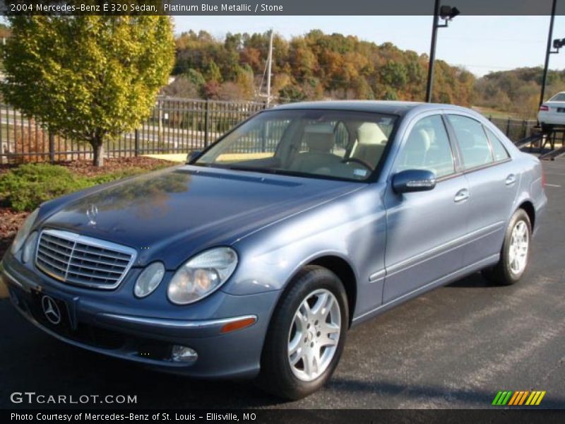 Platinum Blue Metallic / Stone 2004 Mercedes-Benz E 320 Sedan
