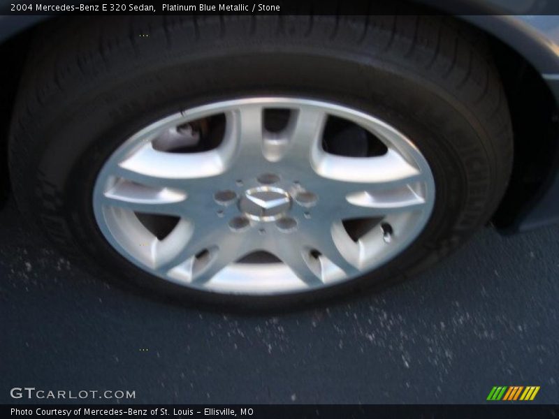 Platinum Blue Metallic / Stone 2004 Mercedes-Benz E 320 Sedan