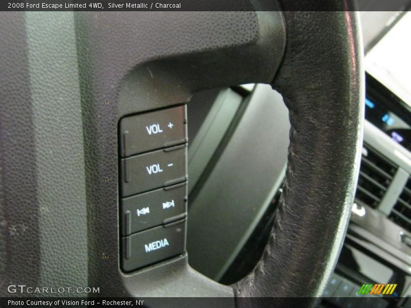 Silver Metallic / Charcoal 2008 Ford Escape Limited 4WD