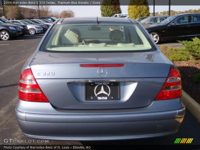 Platinum Blue Metallic / Stone 2004 Mercedes-Benz E 320 Sedan